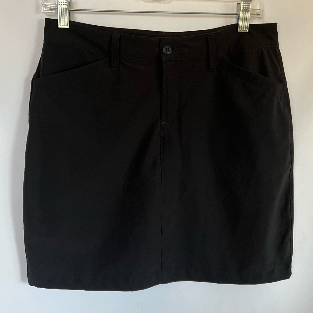 Eddie Bauer Womens Black Tennis Golf Casual Skirt Skort Stretch‎ Size 4